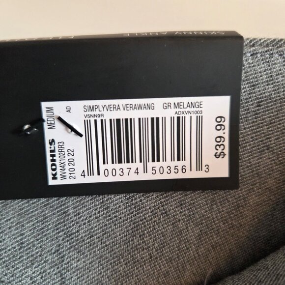 Simply Vera by Vera Wang Mid-Rise Skinny Ankle Pants in Grey - Picture 8 of 11